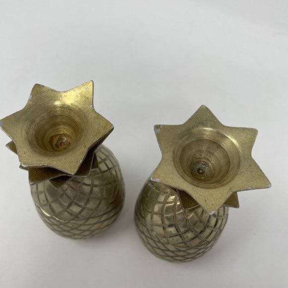 Jodhpuri MINI GOLD PINEAPPLE SHOT CUPS MUGS - SET OF 2 - Picture 2 of 8